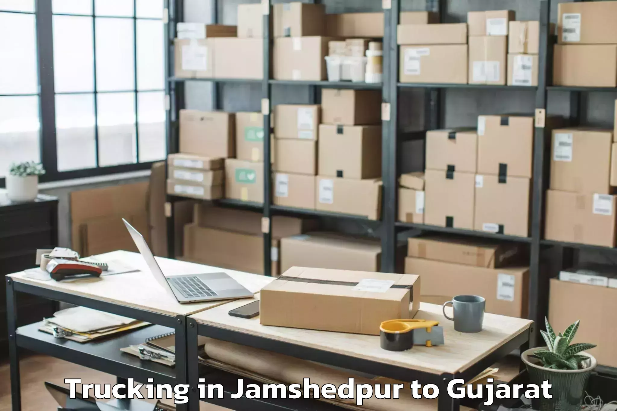 Easy Jamshedpur to Gujarat University Of Transpla Trucking Booking